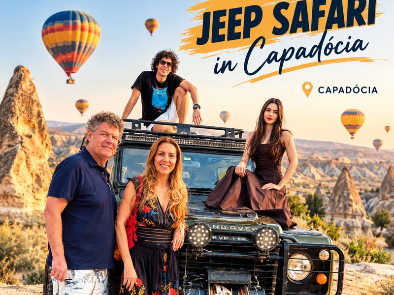Jeep safari entre as chaminés de fada