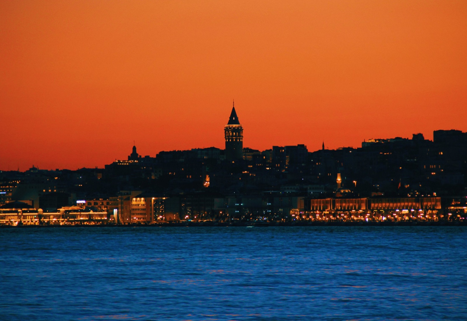 Torre de Gálata ao pôr do sol, Istambul